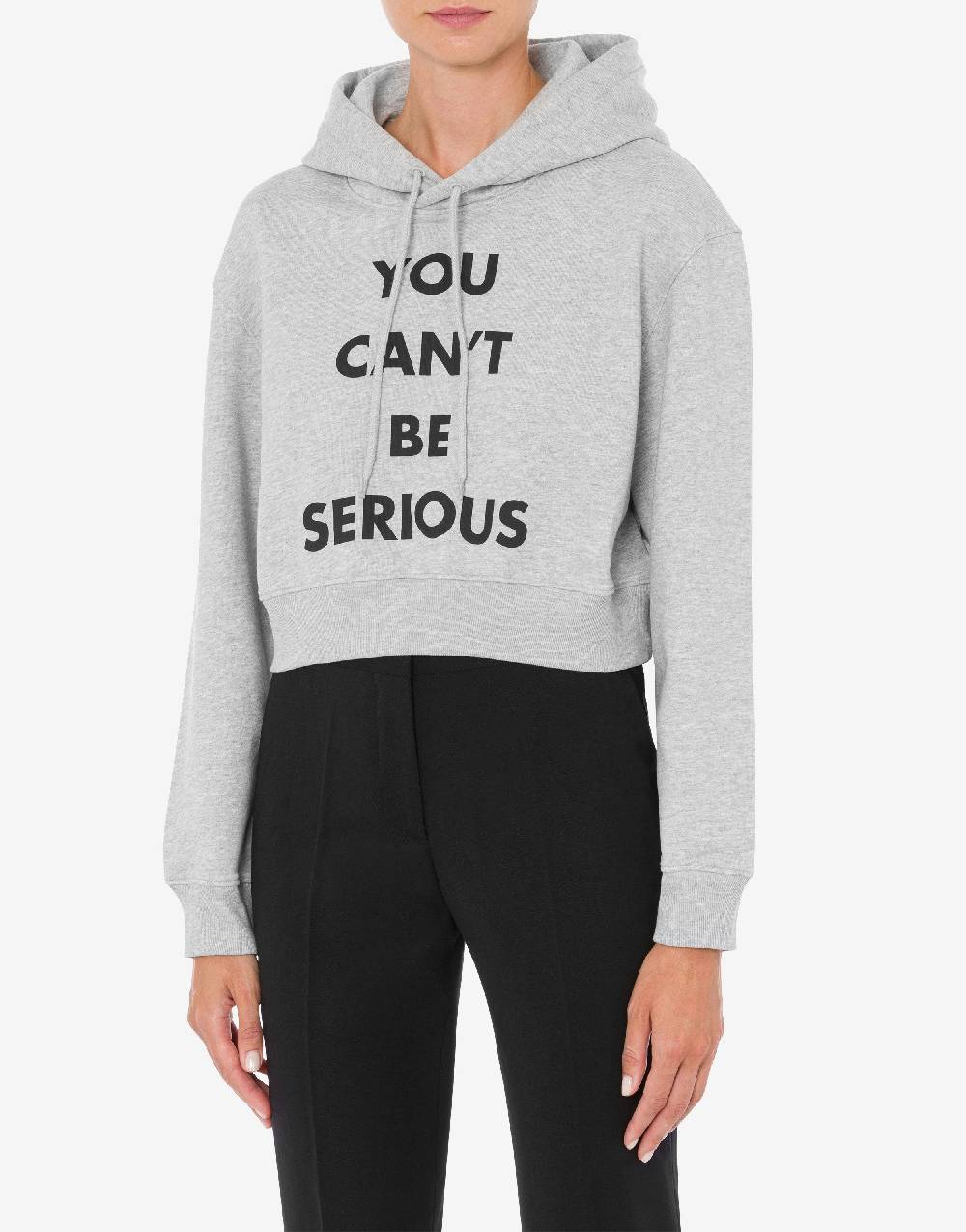 Love Moschino Felpa con cappuccio You Can't Be Serious Fino Al -60%