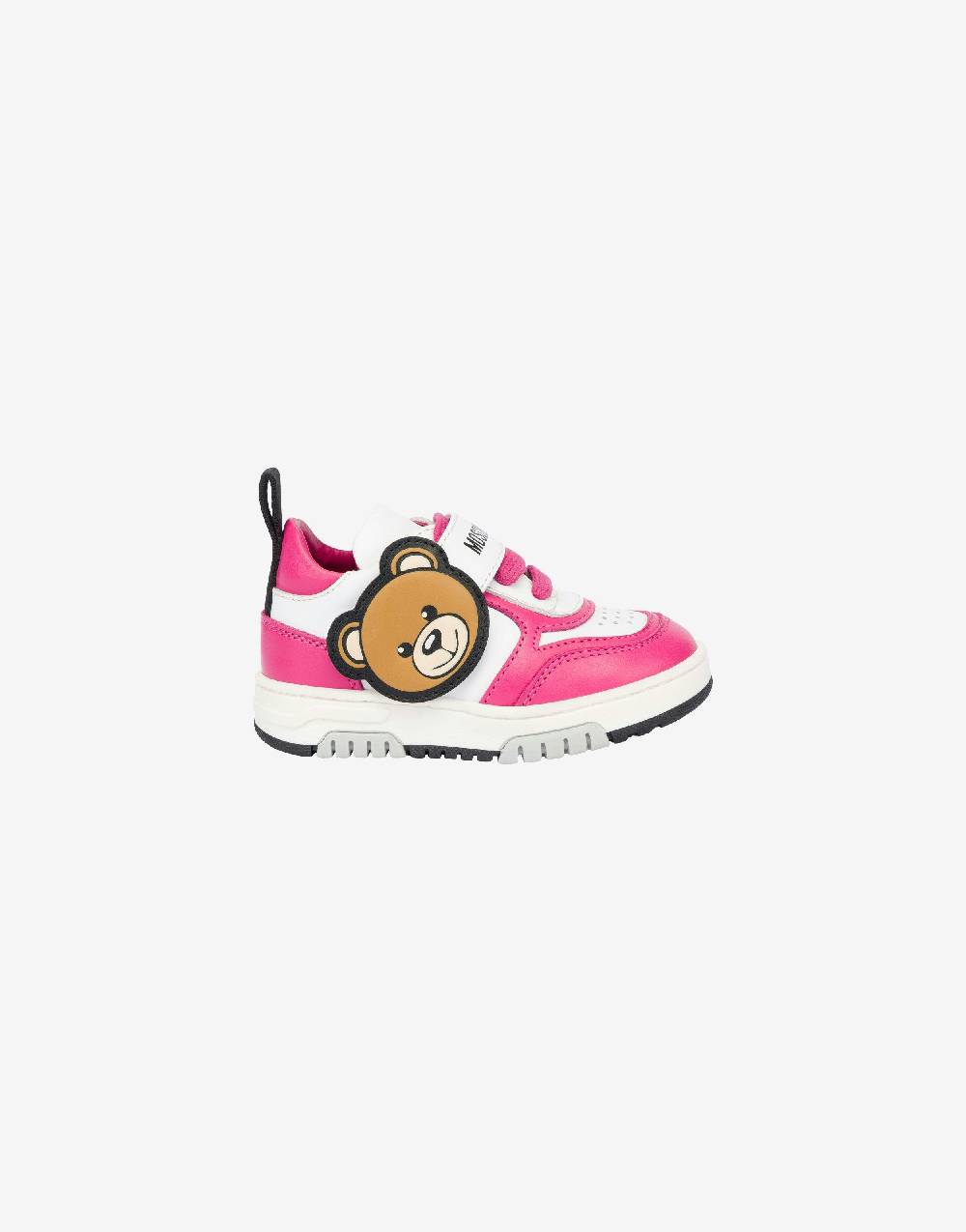 Love Moschino Sneakers in vitello Teddy Patch Acquista Ora