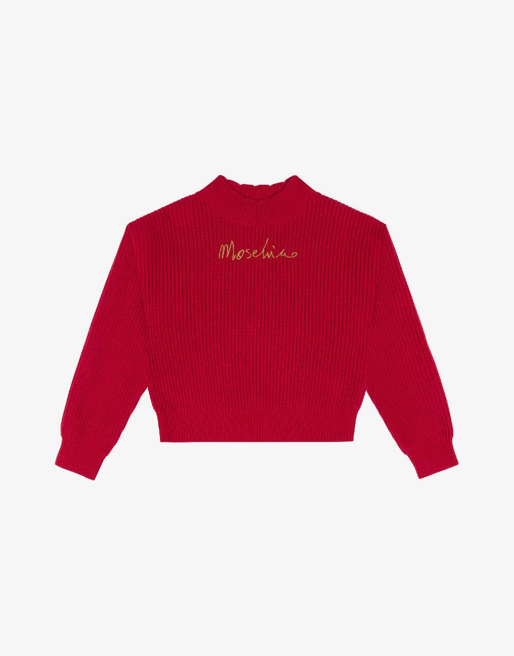 Love Moschino Pullover in lana Logo Embroidery