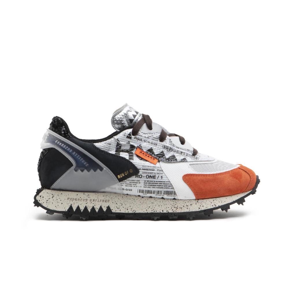 RUN OF Ro1 Hype sneakers in pelle nylon pelle scamosciata e rete Pezzi Unici