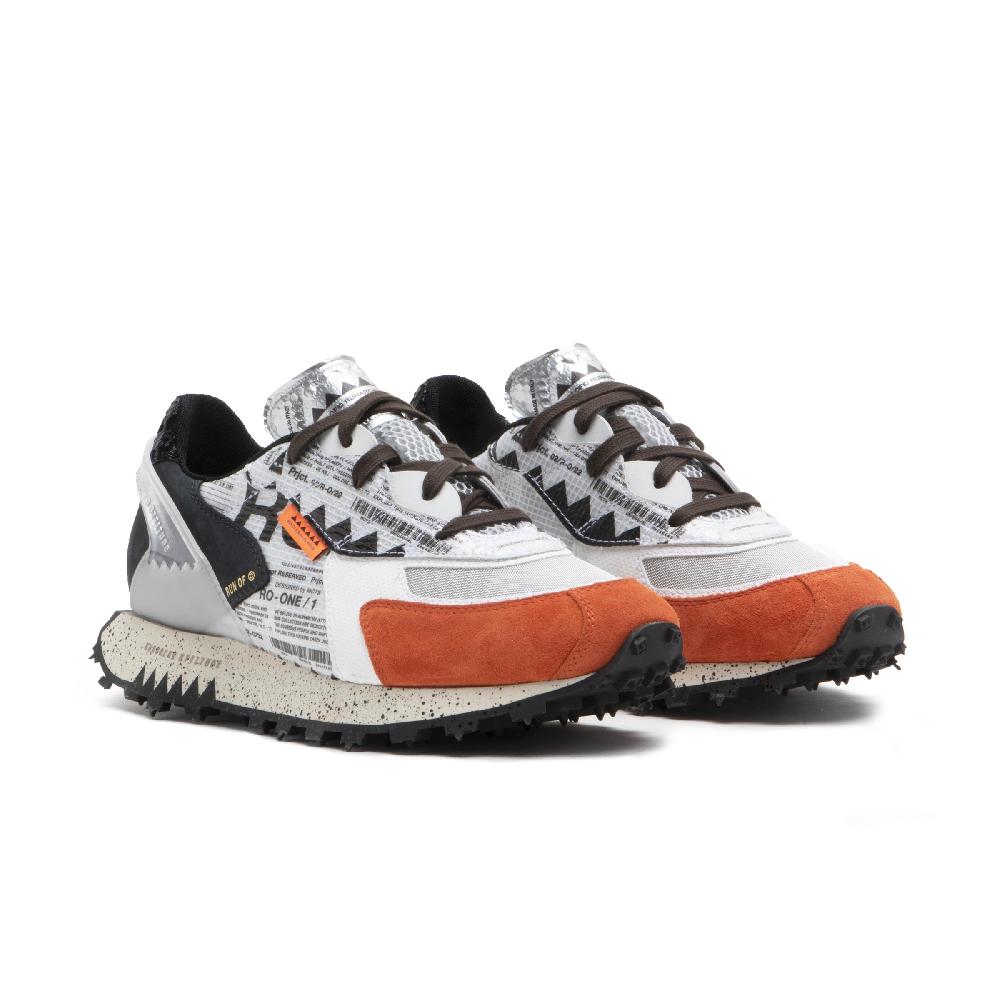 RUN OF Ro1 Hype sneakers in pelle nylon pelle scamosciata e rete Pezzi Unici