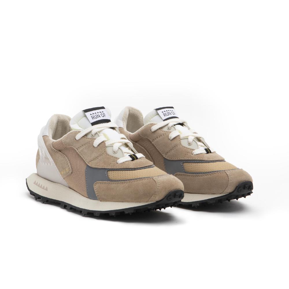 RUN OF sneakers Bezow in pelle e rete con talloncino in pelle Promozione