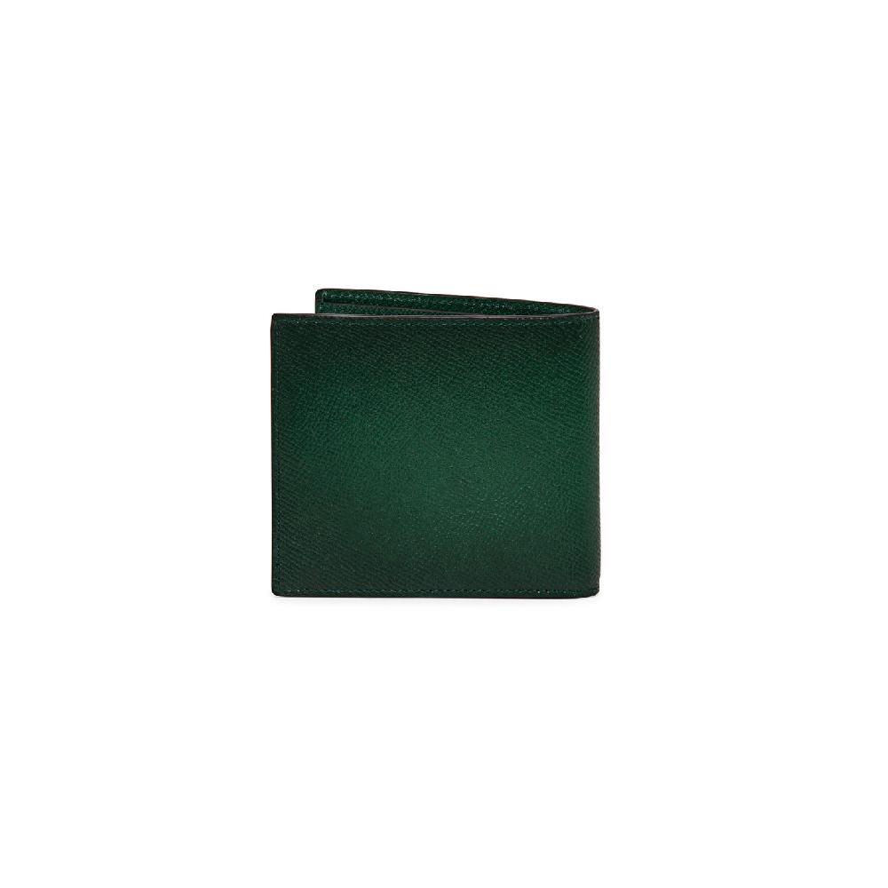 Santoni Portafoglio in saffiano verde In Linea