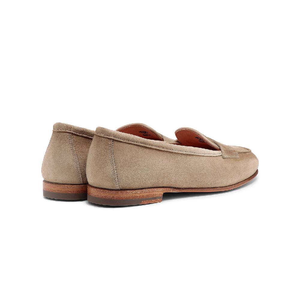 Santoni Mocassino Carla da donna in suede beige Negozio