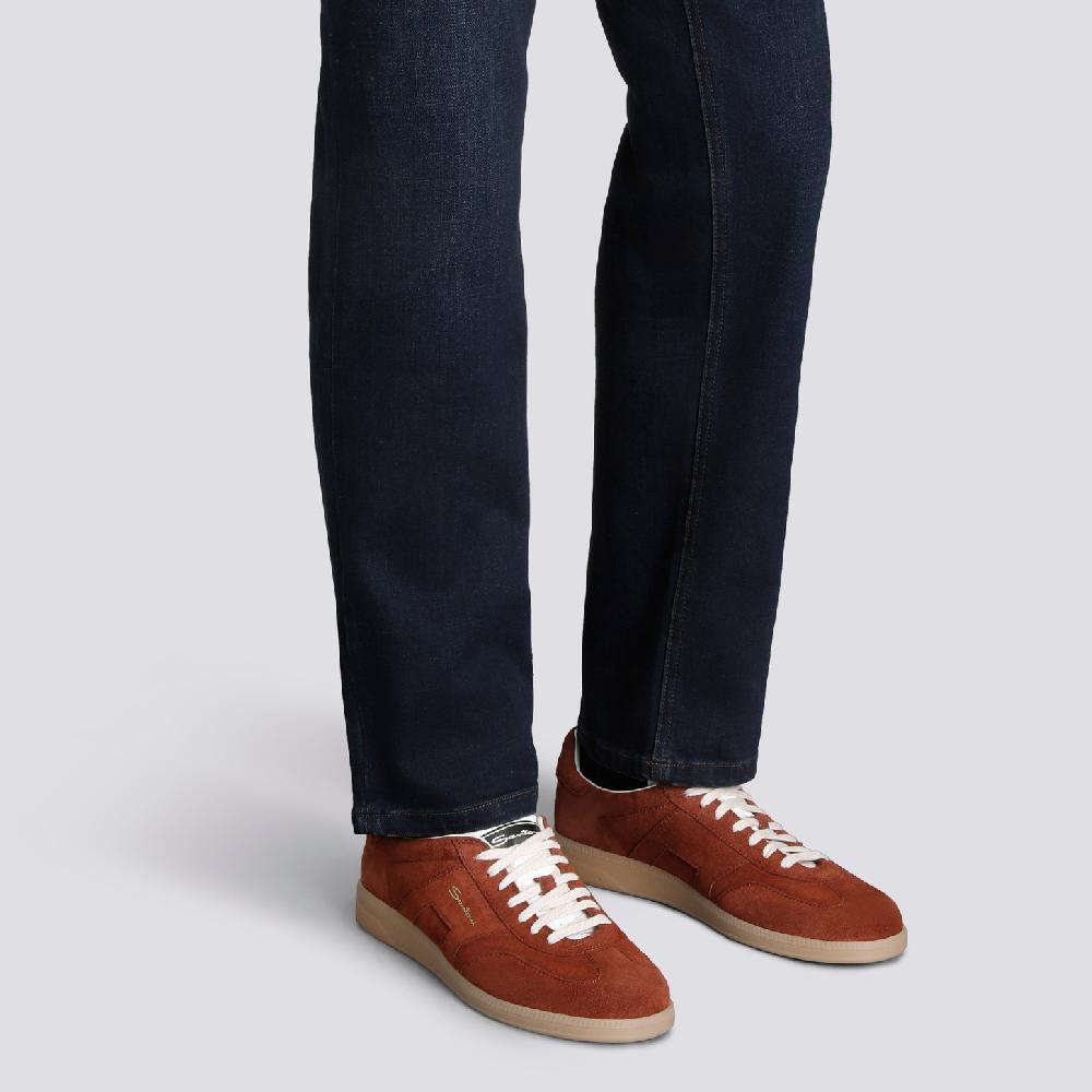 Santoni Sneaker DBS Oly da uomo in suede marrone Presa