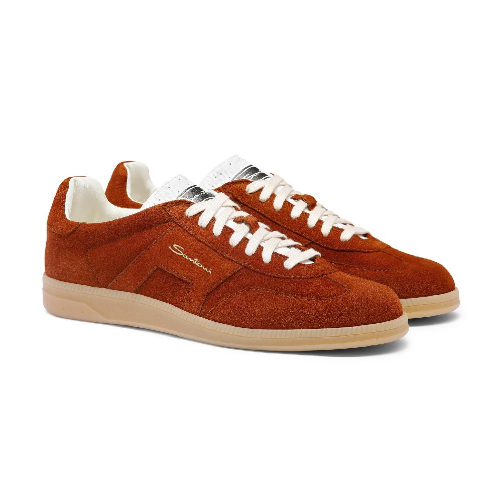 Santoni Sneaker DBS Oly da uomo in suede marrone Presa