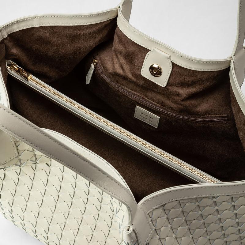 Serapian Tote bag secret in mosaico panna Online