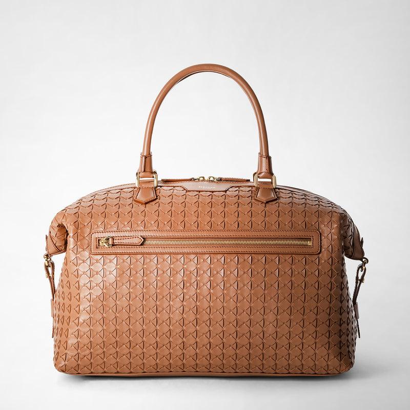 Serapian Travel bag in mosaico tan Smaltimento dello stoccaggio