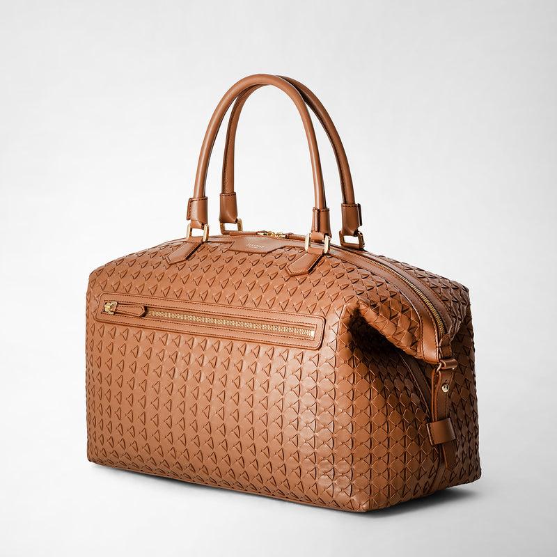 Serapian Travel bag in mosaico tan Smaltimento dello stoccaggio
