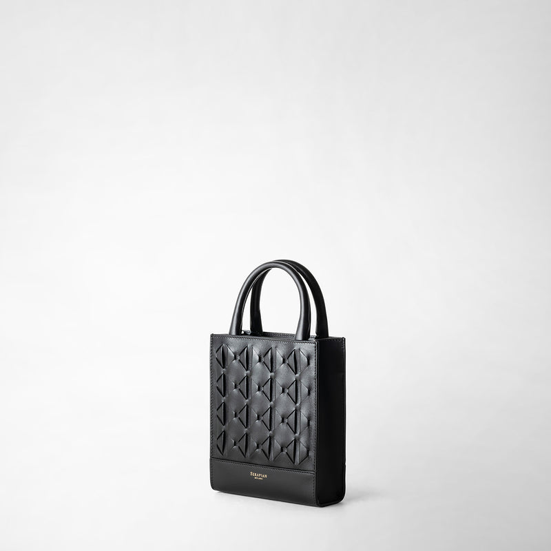 Serapian Borsa 1928 tote mini in mosaico nero Moda