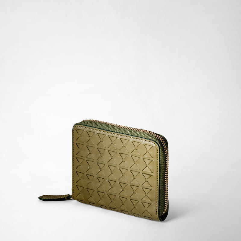 Serapian PORTAFOGLIO MINI CON ZIP IN MOSAICO Soddisfazione Garantita