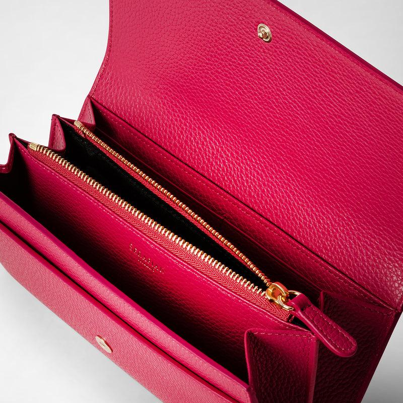 Serapian Continental wallet in rugiada leather petal Negozi Online
