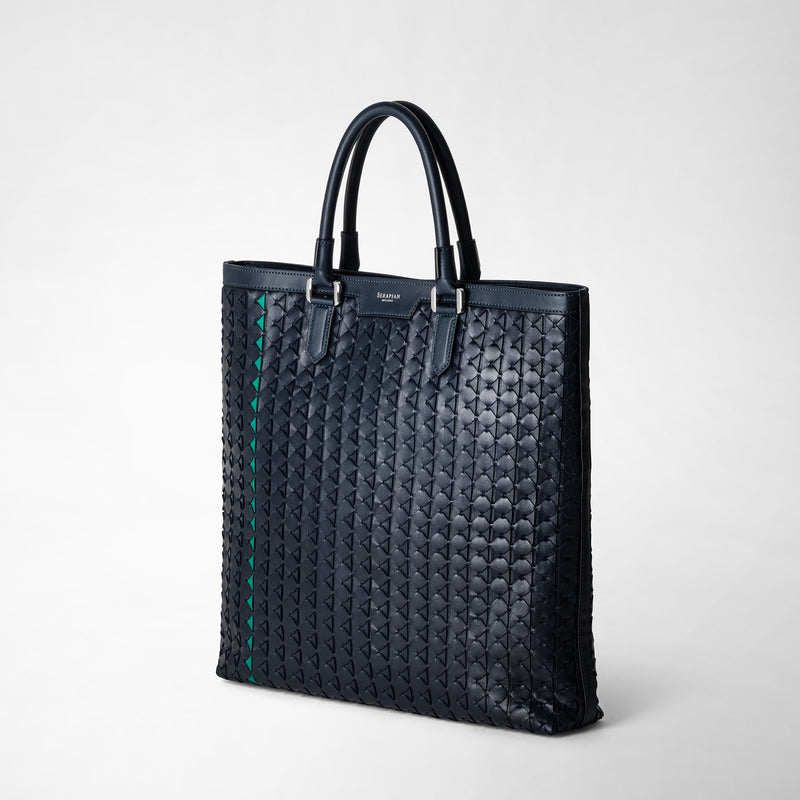 Serapian Vertical tote bag in mosaico navy blue Only for today