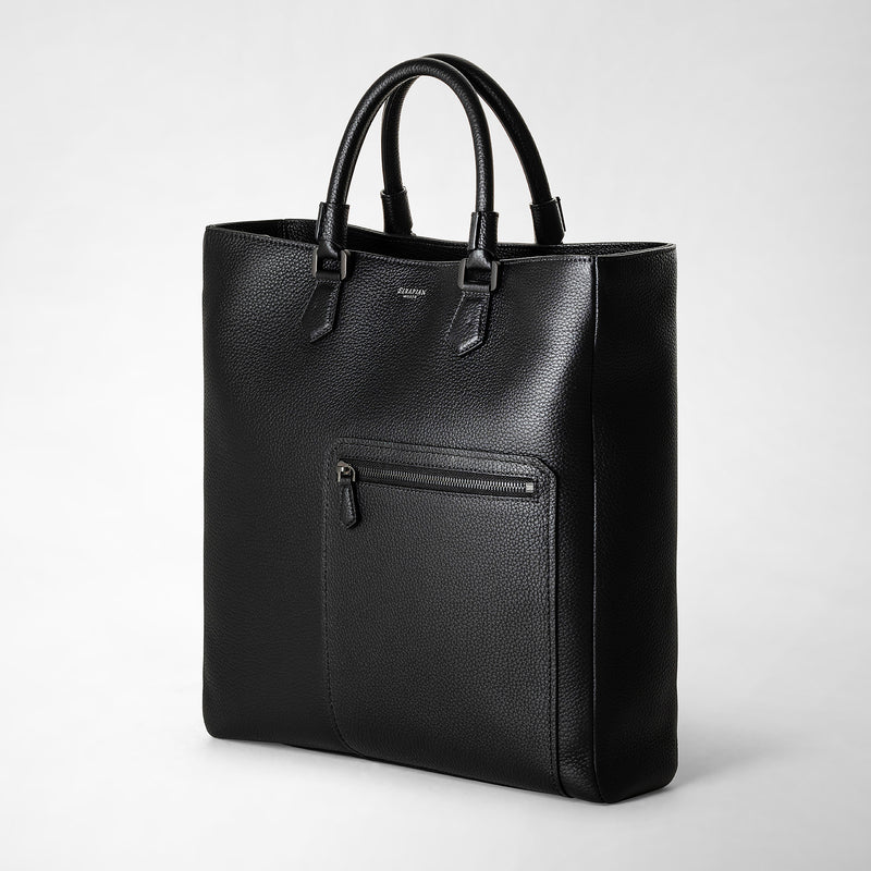 Serapian Quattordici tote bag in cachemire leather eclipse black Offerta speciale della fabbrica
