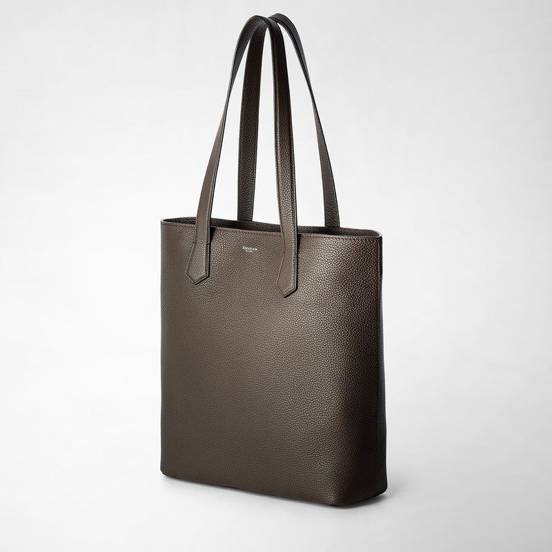 Serapian Day tote bag in cachemire leather espresso Hotsell