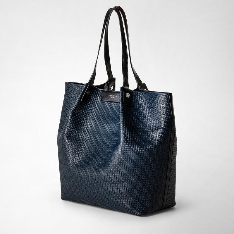 Serapian Vertical secret tote bag stepan blu oceano-nero I Più Venduti