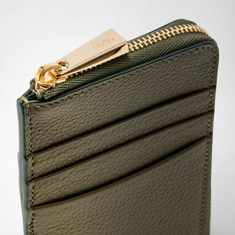 Serapian PORTACARTE CON ZIP IN PELLE RUGIADA Vendite Flash