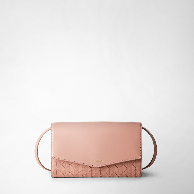 Serapian Clutch con tracolla in mosaico blush 2025