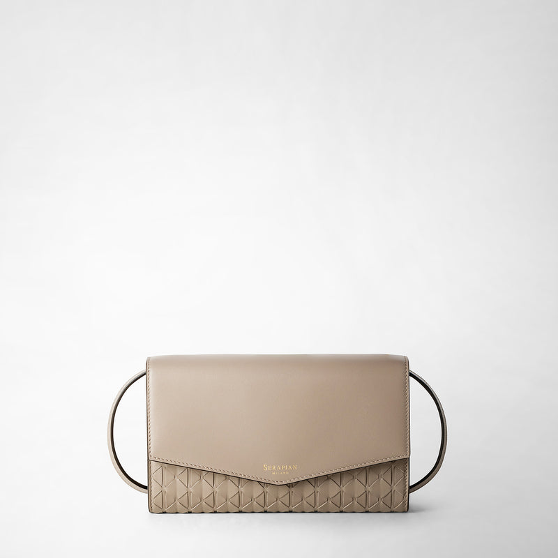 Serapian Clutch con tracolla in mosaico sahara In Linea