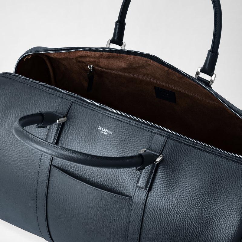 Serapian Borsa da viaggio in pelle evoluzione blu navy Acquista Ora