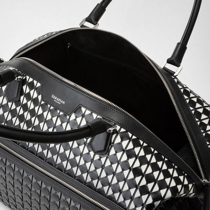 Serapian Travel bag in mosaico chiaroscuro Presa