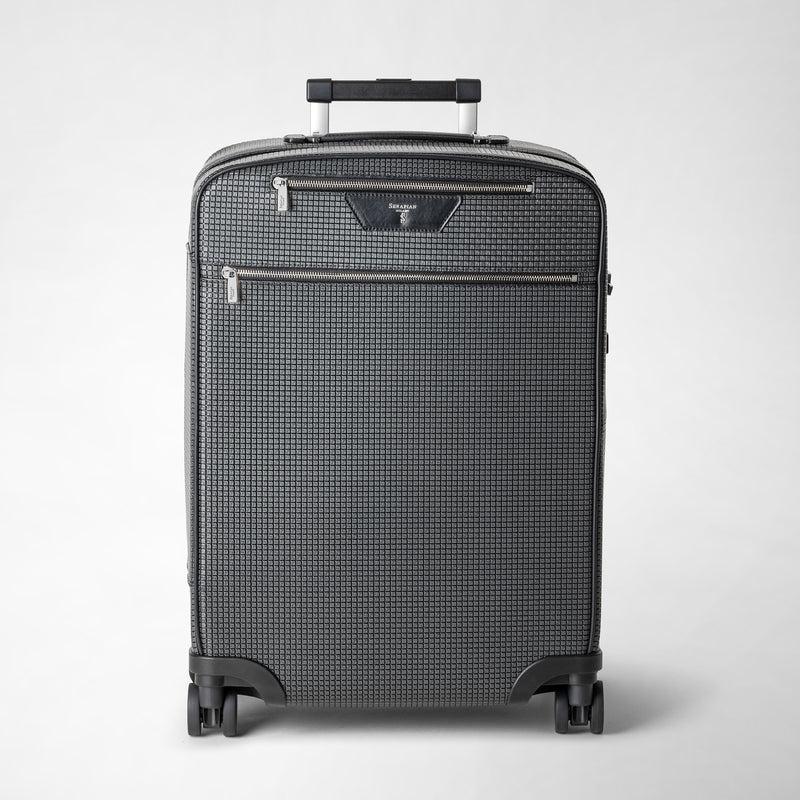 Serapian Trolley da cabina in stepan asfalto-nero Sconto