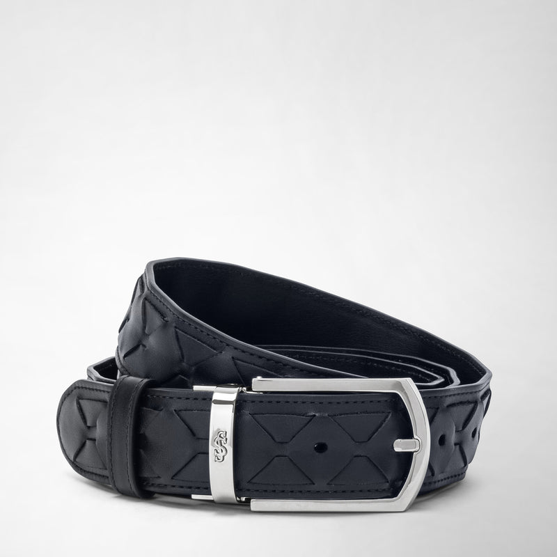 Serapian Belt in mosaico navy blue Novità