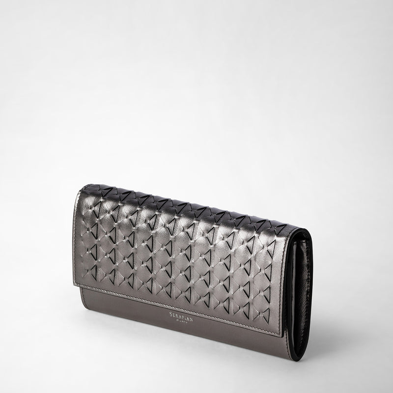 Serapian Continental wallet in mosaico ruthenium Saldi