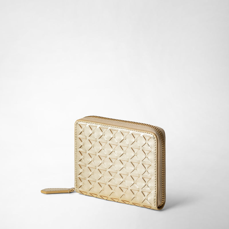 Serapian PORTAFOGLIO MINI CON ZIP IN MOSAICO Italy