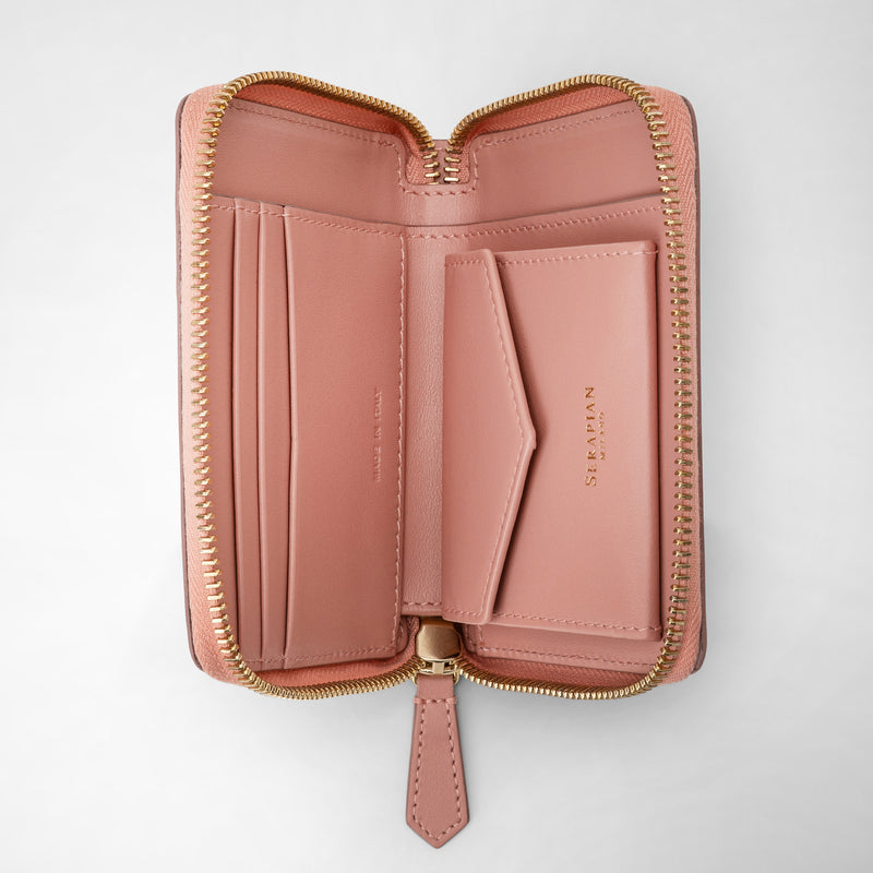 Serapian Portafoglio mini con zip in mosaico blush Flash Sale