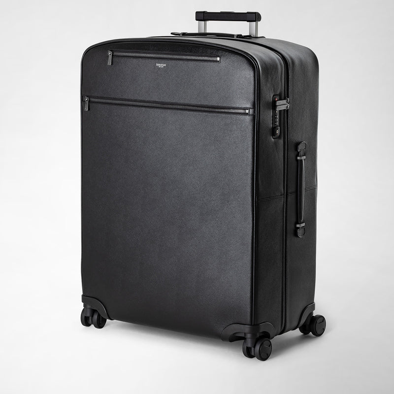 Serapian Trolley grande in pelle evoluzione nero eclissi Cyber Monday