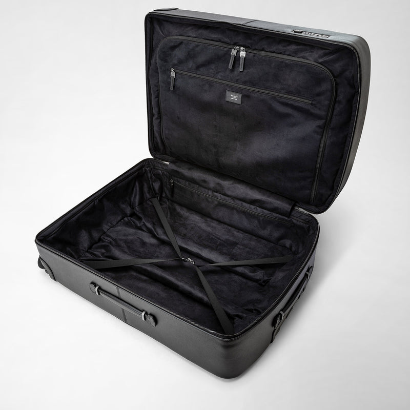 Serapian Trolley grande in pelle evoluzione nero eclissi Cyber Monday
