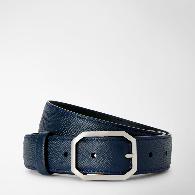 Serapian Cintura in pelle evoluzione blu navy Offerta natalizia