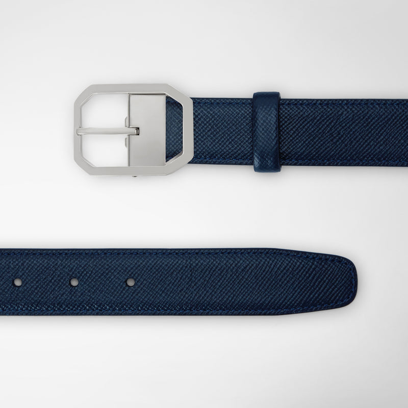 Serapian Cintura in pelle evoluzione blu navy Offerta natalizia