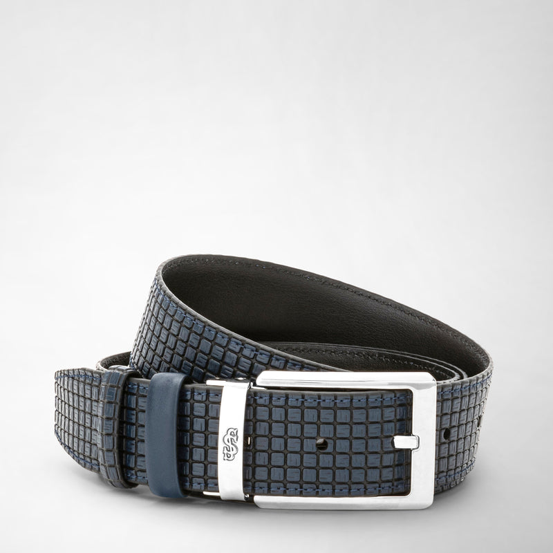 Serapian Cintura in stepan blu oceano-nero Offerta San Valentino