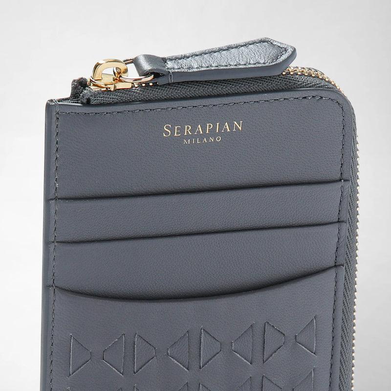 Serapian PORTACARTE CON ZIP IN MOSAICO 50% di sconto per tempo limitato