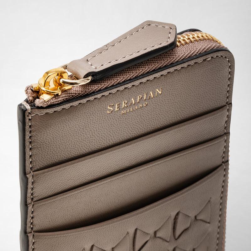 Serapian Portacarte con zip in mosaico sahara In Linea