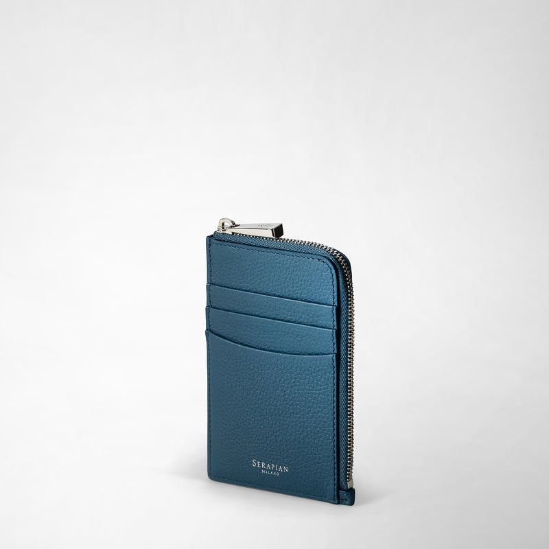 Serapian PORTACARTE CON ZIP IN PELLE RUGIADA Vendita