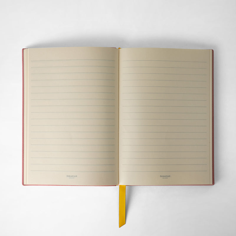 Serapian Notebook in evoluzione leather pink Acquista Ora