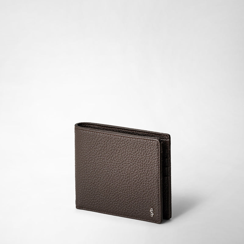 Serapian Portafoglio per 8 carte in pelle cachemire espresso Online