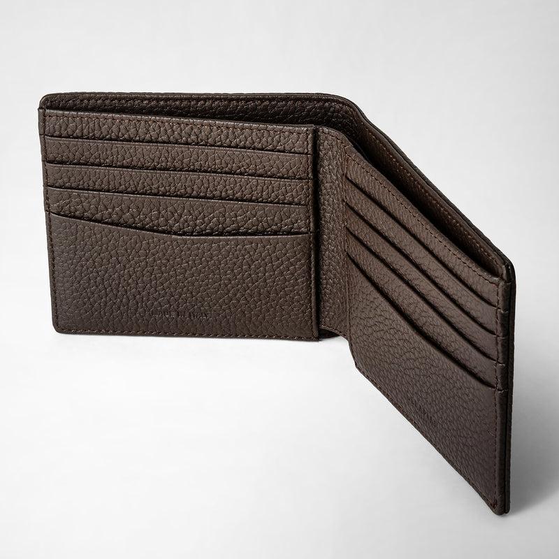 Serapian Portafoglio per 8 carte in pelle cachemire espresso Online