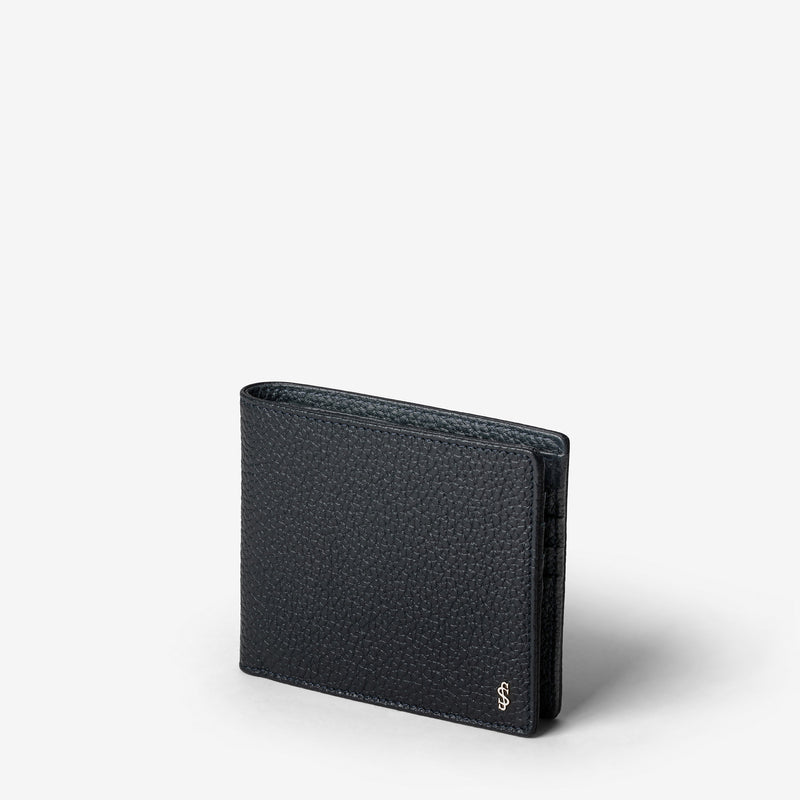 Serapian Portafoglio per 8 carte in pelle cachemire blu Outlet