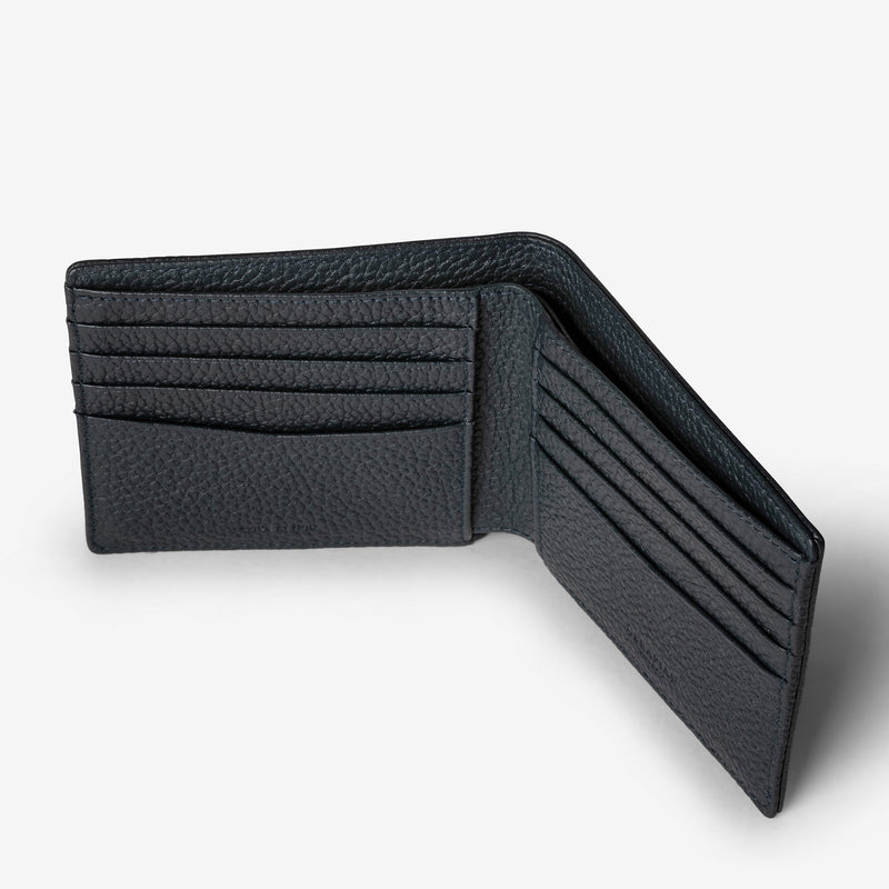 Serapian Portafoglio per 8 carte in pelle cachemire blu Outlet