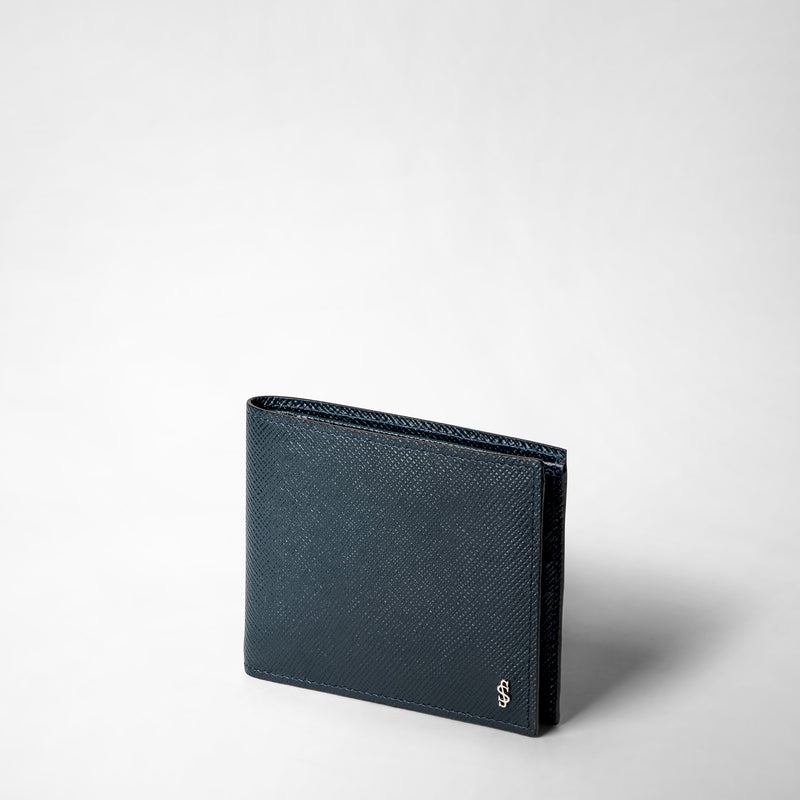 Serapian Portafoglio 8 carte pelle evoluzione blu navy Saldi