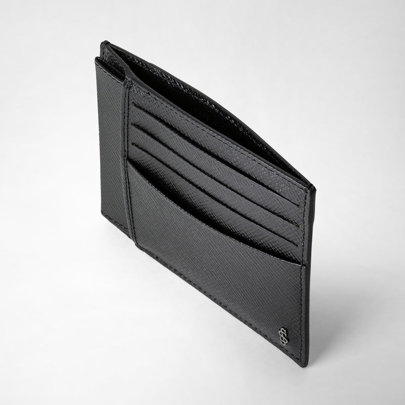 Serapian PORTACARTE PER 3 CARTE E PORTA DOCUMENTI IN PELLE EVOLUZIONE Vendite Flash