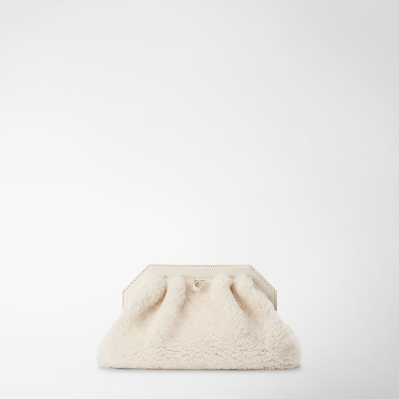 Serapian CLUTCH SECRET IN SHEARLING Flash Sale