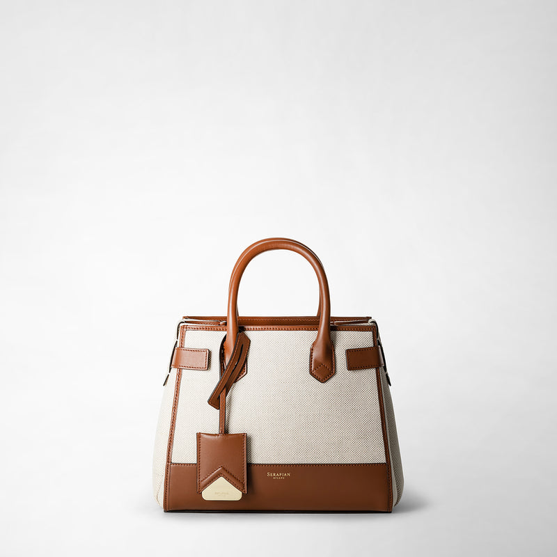 Serapian Borsa a mano meliné in canvas e mosaico Black Friday