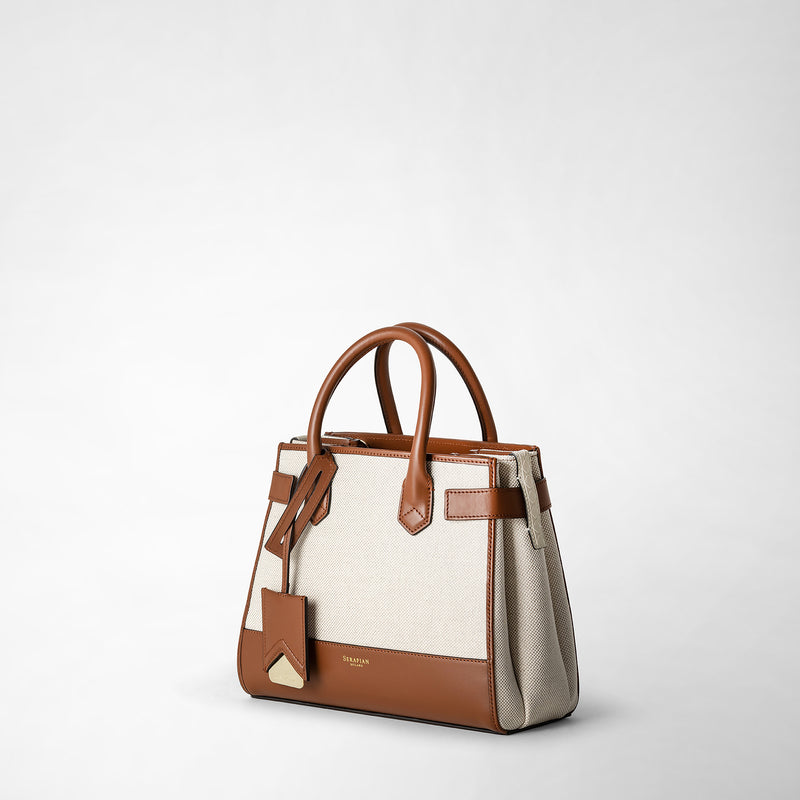 Serapian Borsa a mano meliné in canvas e mosaico Black Friday