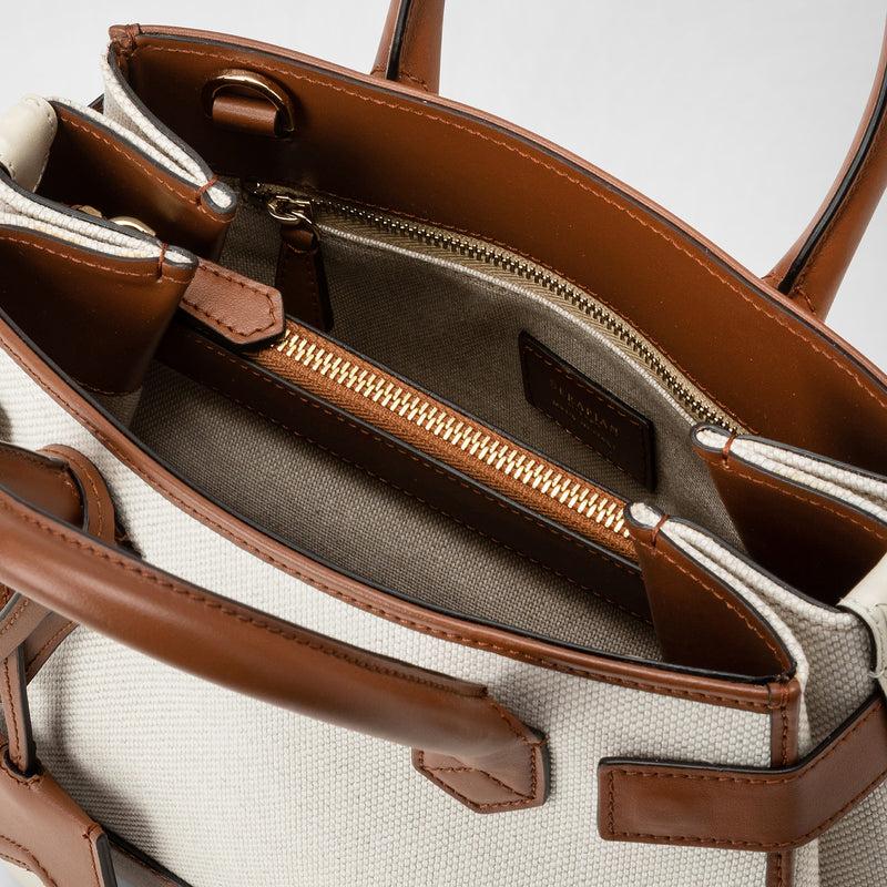 Serapian Borsa a mano meliné in canvas e mosaico Black Friday