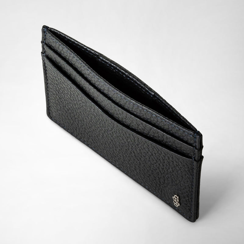 Serapian Portacarte per 4 carte in pelle cachemire blu Offerta Giorno del Papà